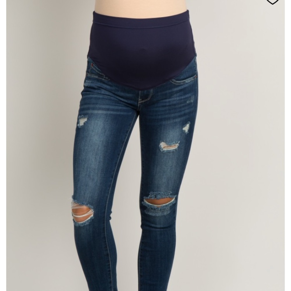 Pinkblush Maternity jeans full panel sz 27 skinny